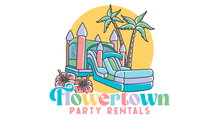 Flowertown Party Rental Site logo