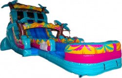 Palm Breeze 19’ Dual Lane Waterslide